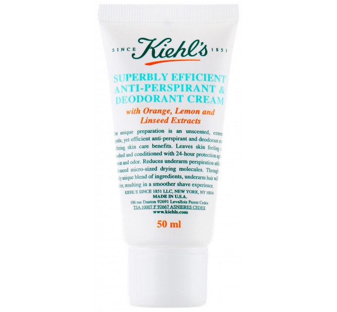 Дезодорант-антиперспірант кремовий Kiehl's Superbly Efficient Antiperspirant & Deodorant Cream